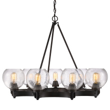 Golden Canada 4855-9 RBZ-SD - Golden Lighting Galveston 9-light Chandelier in Rubbed Bronze